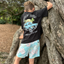 SURF TRUCK TEE BLACK