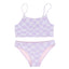 WAVY CHECK BIKINI PURPLE