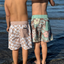 WAVY CHECK BOARDSHORTS TAN